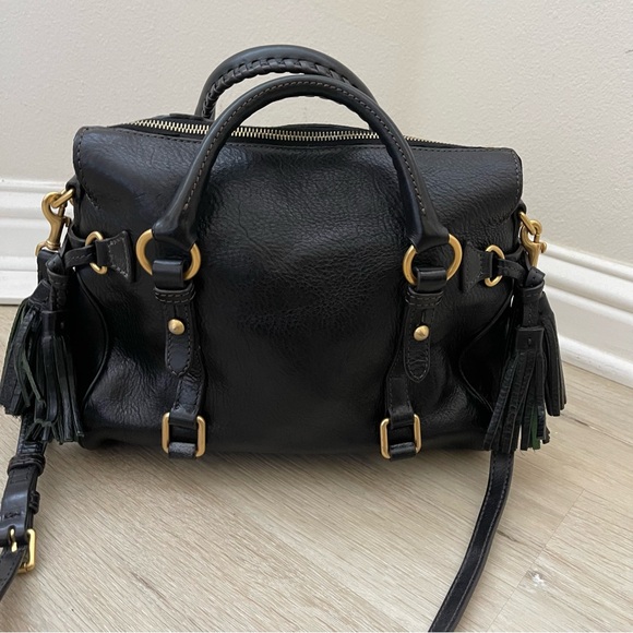 Dooney Bourke Black Leather Handbag - Picture 4 of 9